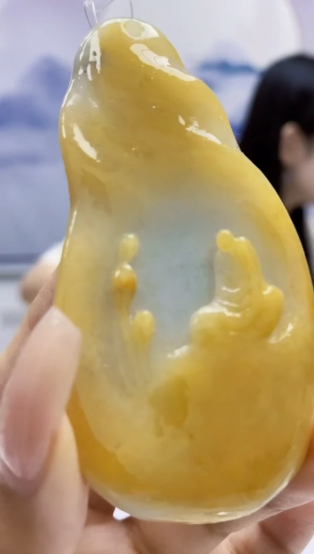 定制翡翠未镶嵌0405xx-毛货挂件38