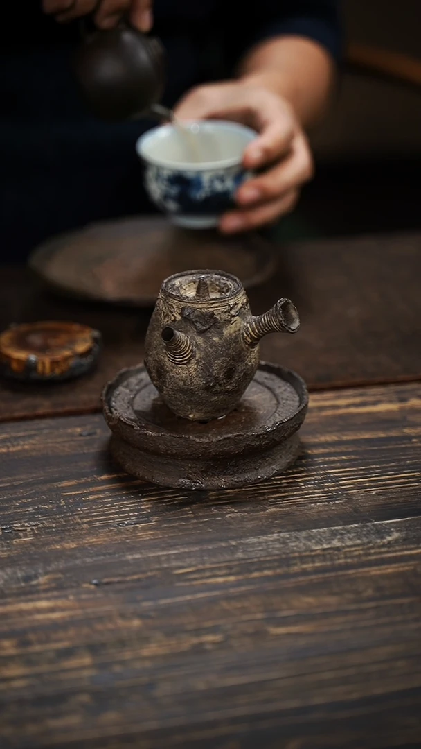 全手工制作  南蛮 侧把壶 110cc