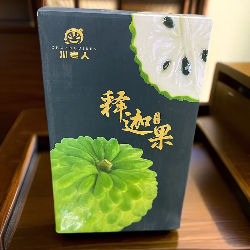 【喜农夫旗舰店】释迦果礼盒装整件毛重约6.8斤装包邮到家