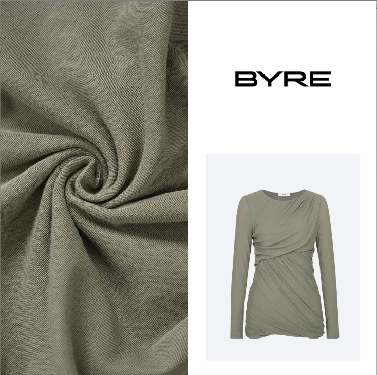 BY558 扭折款长袖T恤【冷水手洗】