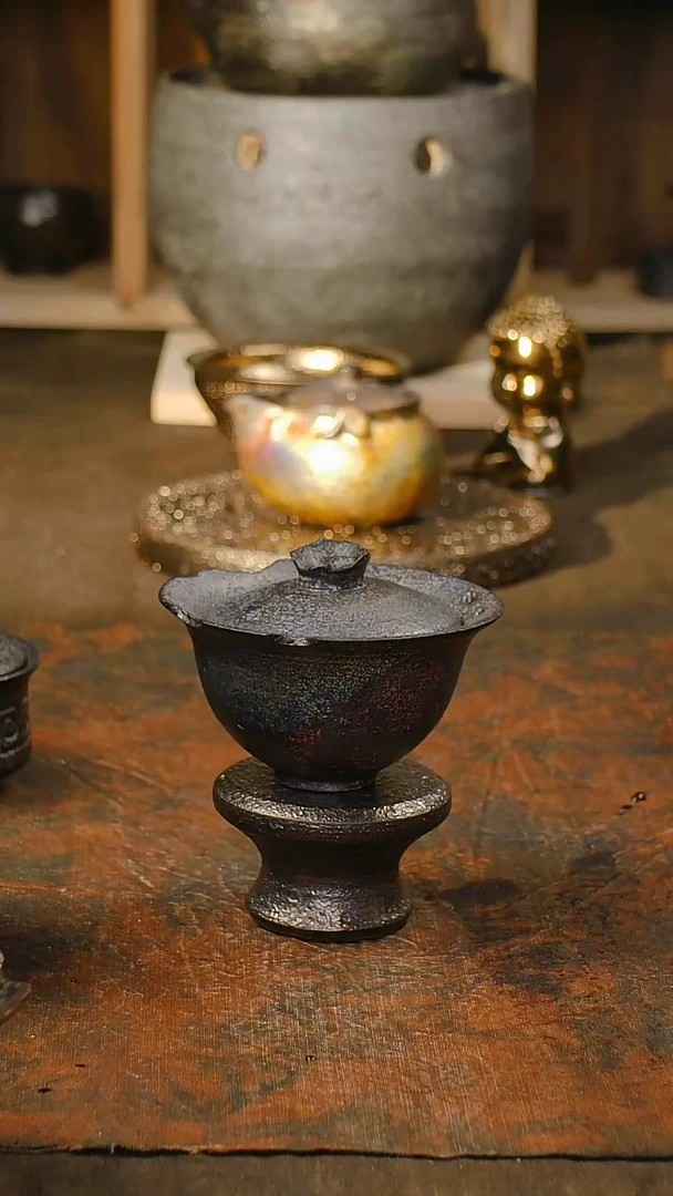 【闪购商品】明静砂器纯手作--------盖碗