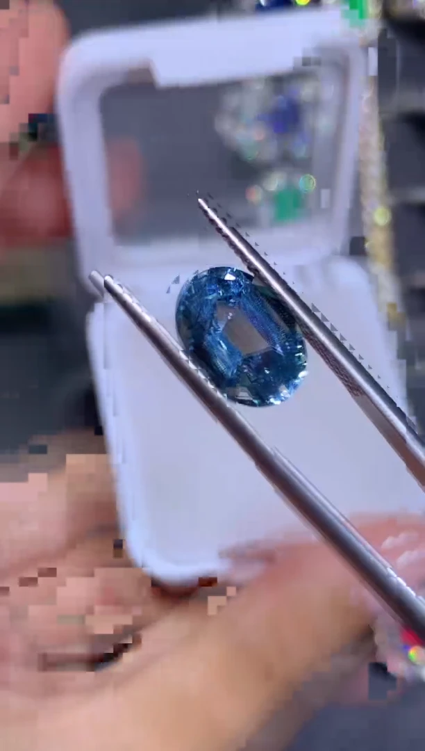 裸石海蓝宝石3.38CT