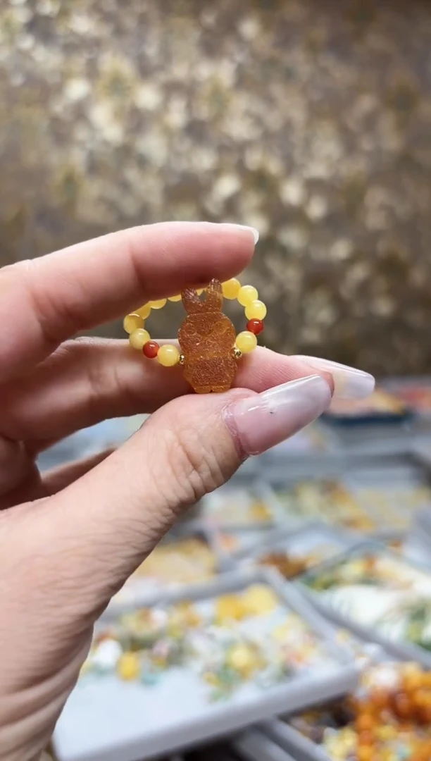 未镶嵌琥珀戒指【多样性发一】