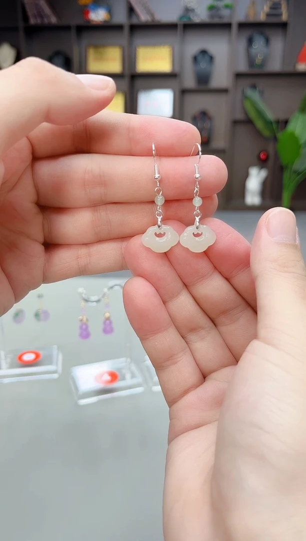 未镶嵌和田玉（子料）耳饰X33