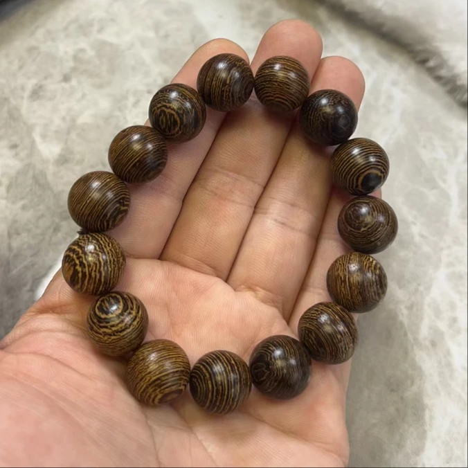 鸡翅木1.5圆珠手串3008.