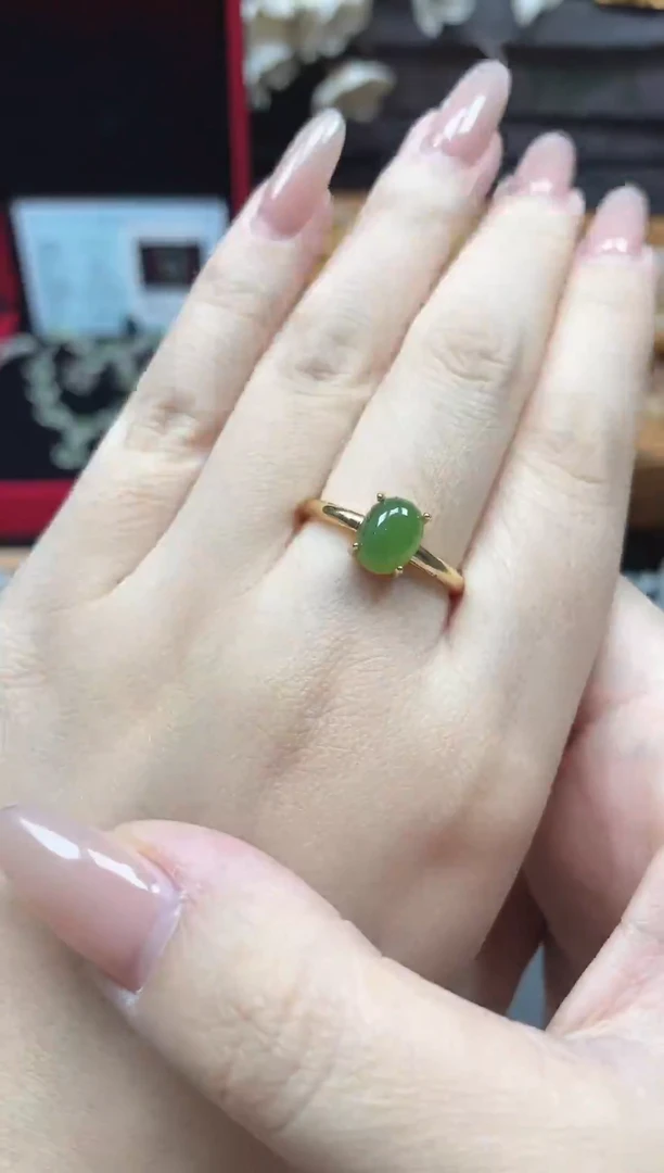 未镶嵌戒指和田玉（碧玉）多样性发货拍一发一