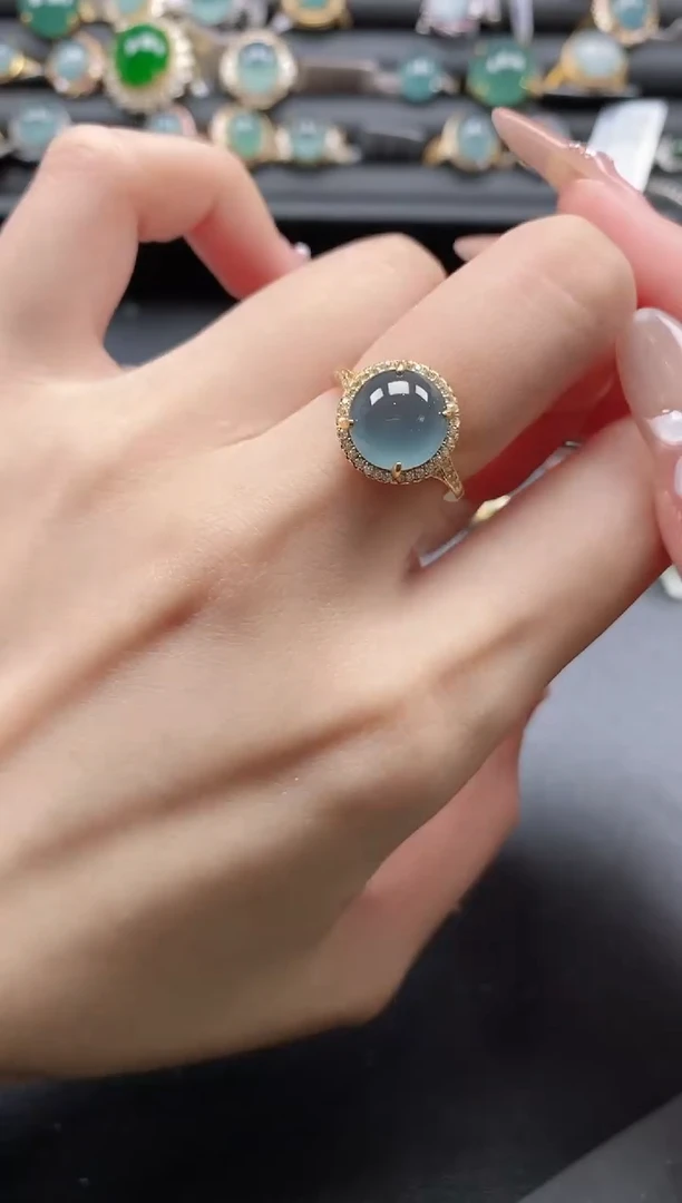 【闪购商品】翡翠戒指银S925镶嵌1111