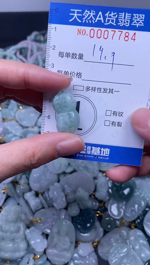 颈饰未镶嵌翡翠天然A货翡翠007784