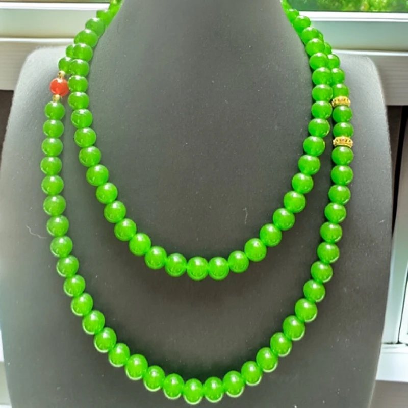 A36高货和田碧玉长串设计款