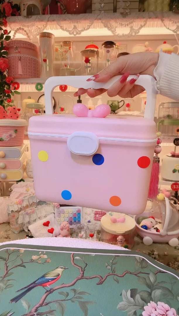 便携药箱粉色——手工制作品质好！
