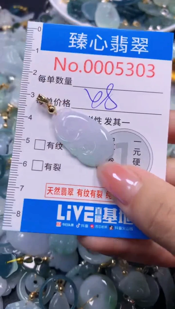 吊坠(不含链)未镶嵌翡翠5303
