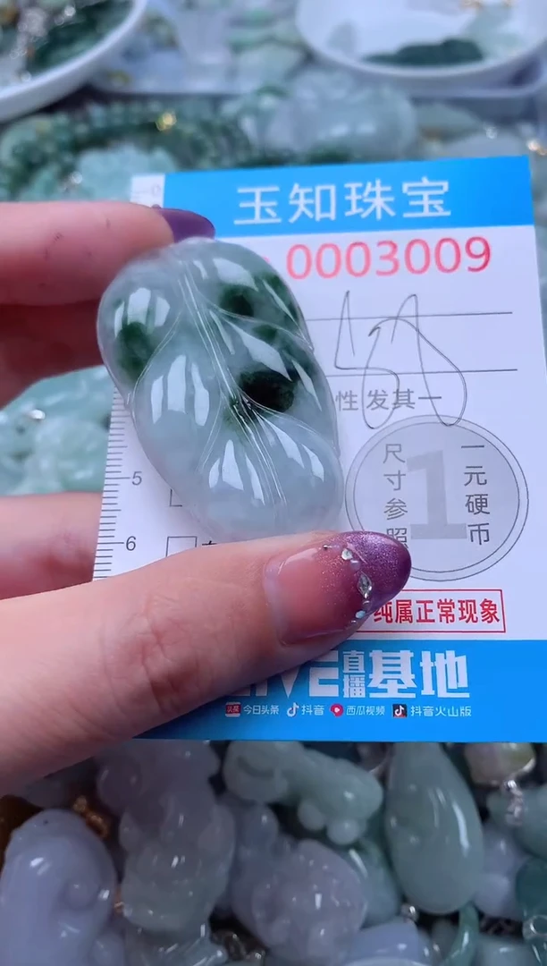 翡翠未镶嵌吊坠(不含链)3009