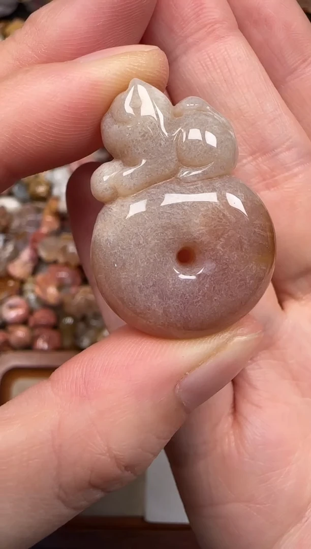 硅化珊瑚（珊瑚玉）未镶嵌颈饰435