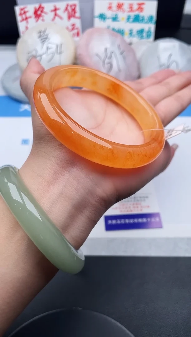 未镶嵌手镯石英质玉j58-HHB61+