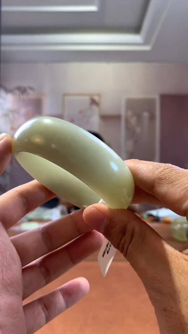 未镶嵌和田玉把件新疆大宽版手镯59圈