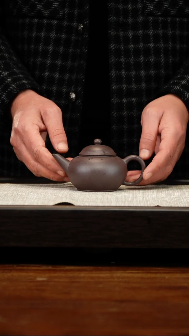 茶壶紫砂四底水平