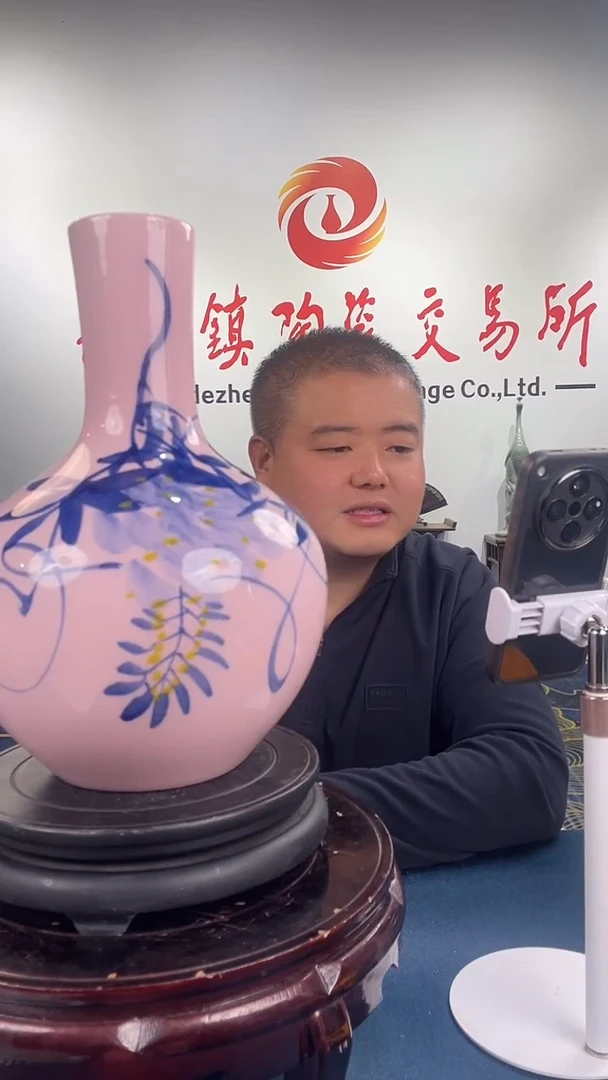 摆件陶景德镇陶瓷青花摆件6