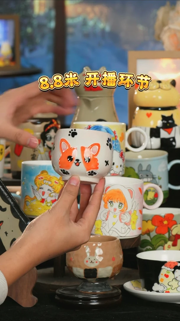 【闪购商品】小幸运纯手工手绘陶瓷