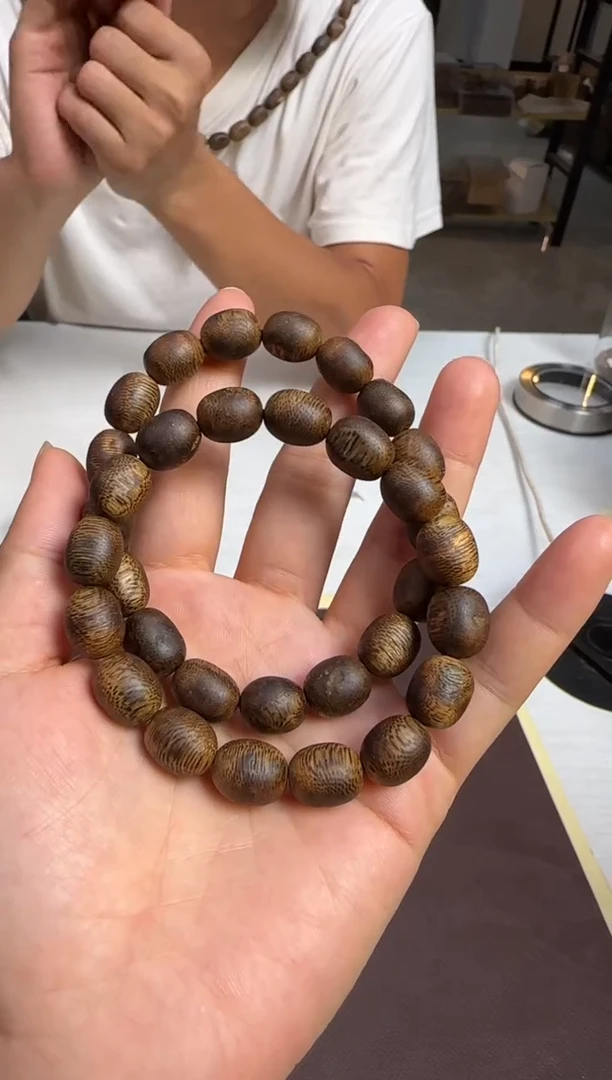 手串沉香99沉海南老白棋留疤单圈7g+多样性发1