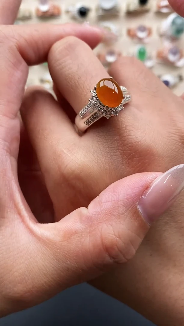 未镶嵌戒指翡翠缅甸天然A货翡翠22   6-9