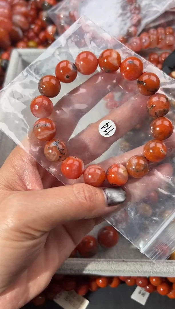 未镶嵌手串南红玛瑙13+