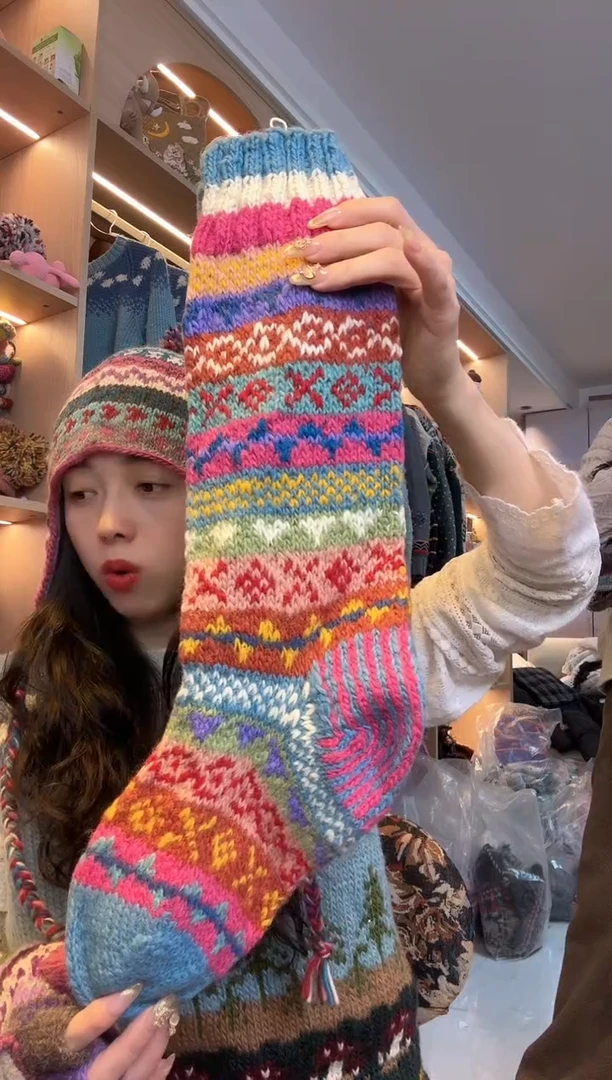 羊毛?****?纯手工细线提花080