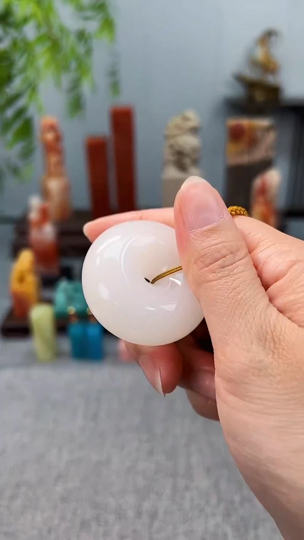 昌化石印石手把件