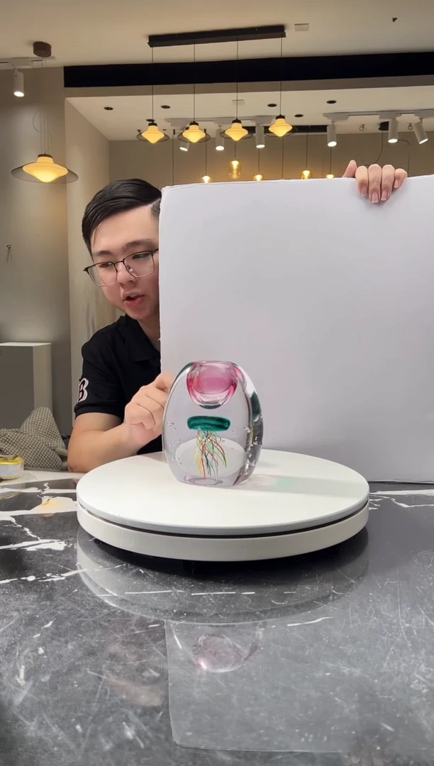 摆件巴比特美学-金红水母香薰瓶