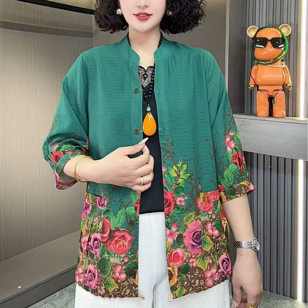 新款上新7分袖开衫外套