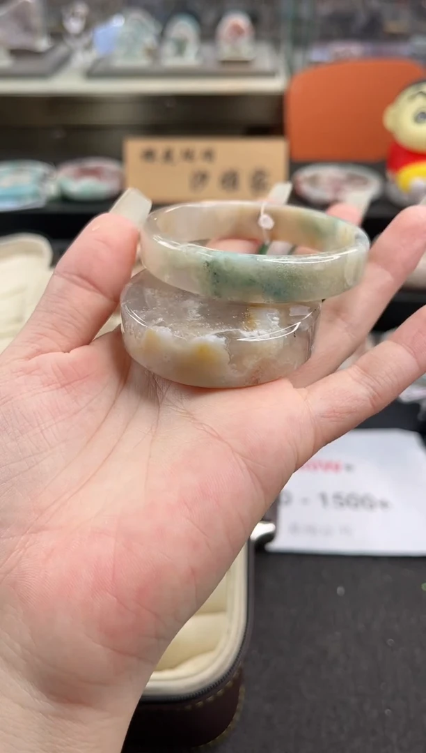 未镶嵌手镯石英质玉55圈口（赠品镯心）6354879