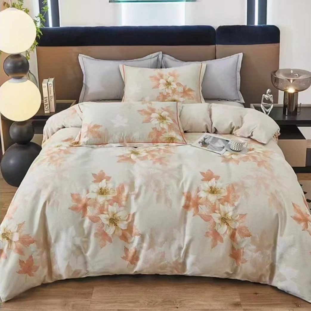 【如梦春风】100棉加厚磨毛四件套秋冬新款轻奢床单被套2025新款