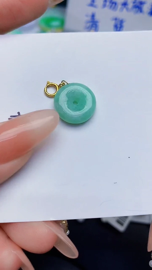 颈饰未镶嵌翡翠缅甸天然翡翠A货