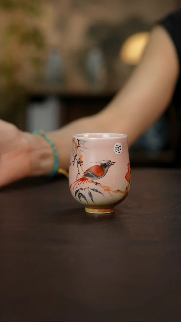 杯景德镇陶瓷杯碗柴烧多人