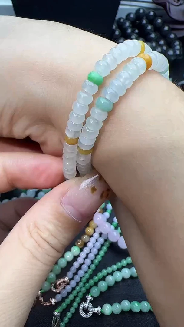未镶嵌手串翡翠小米珠手串