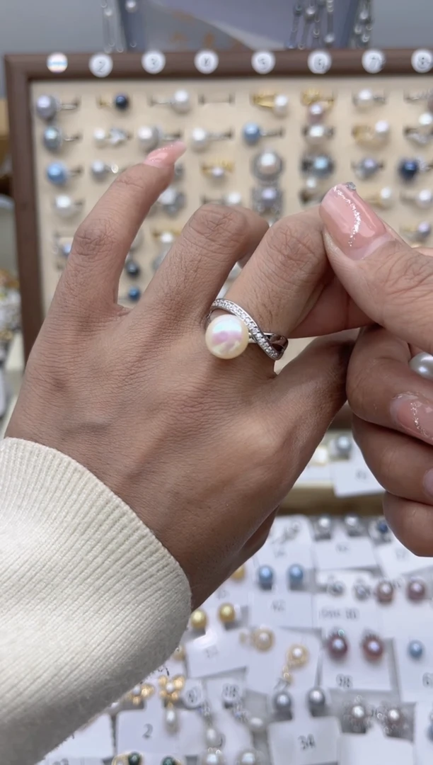 【闪购商品】淡水珍珠戒指合金0.0