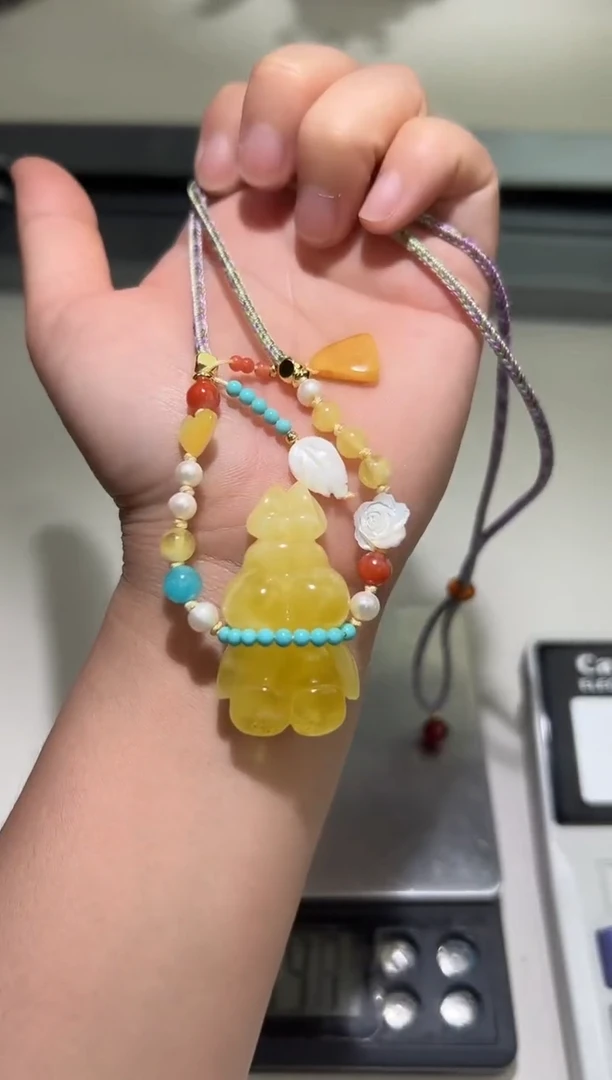 裸石琥珀未镶嵌琥珀蜜蜡吊坠