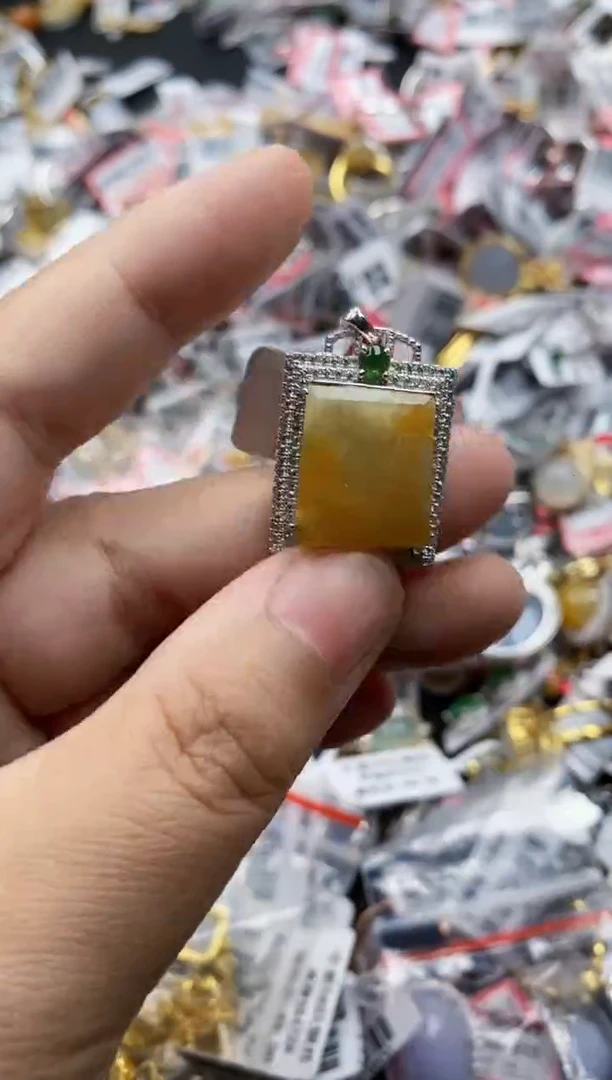 翡翠戒指银S925镶嵌7777---1