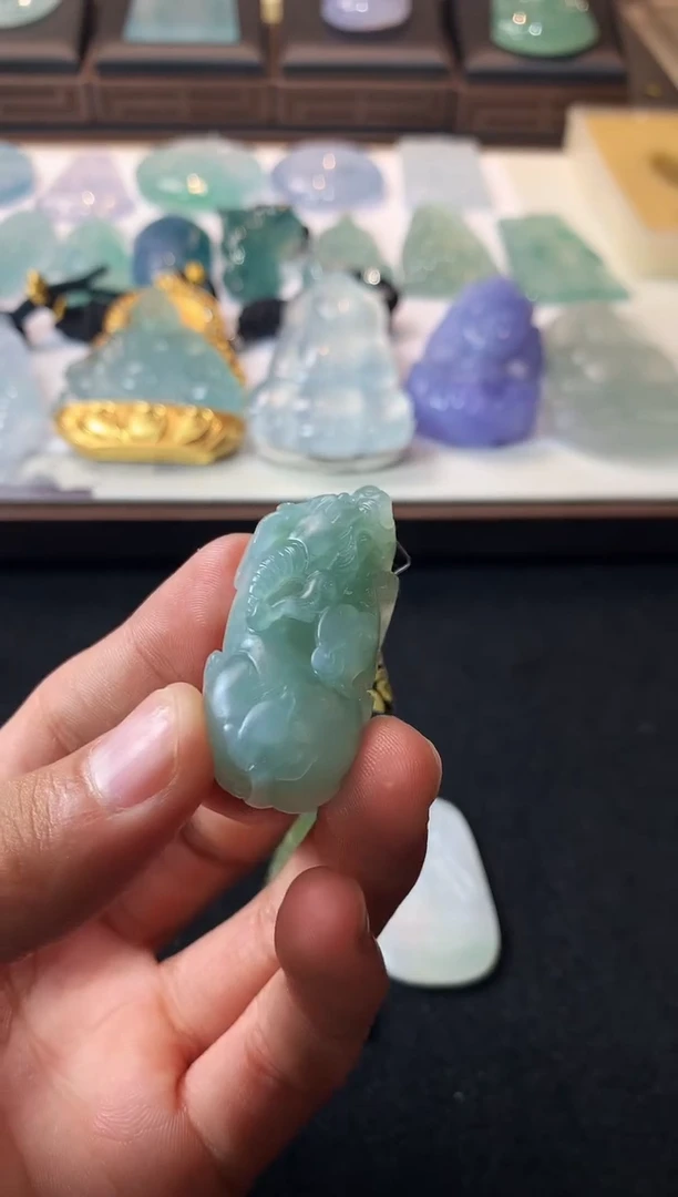 未镶嵌定制翡翠开***好  S毛货不退不换