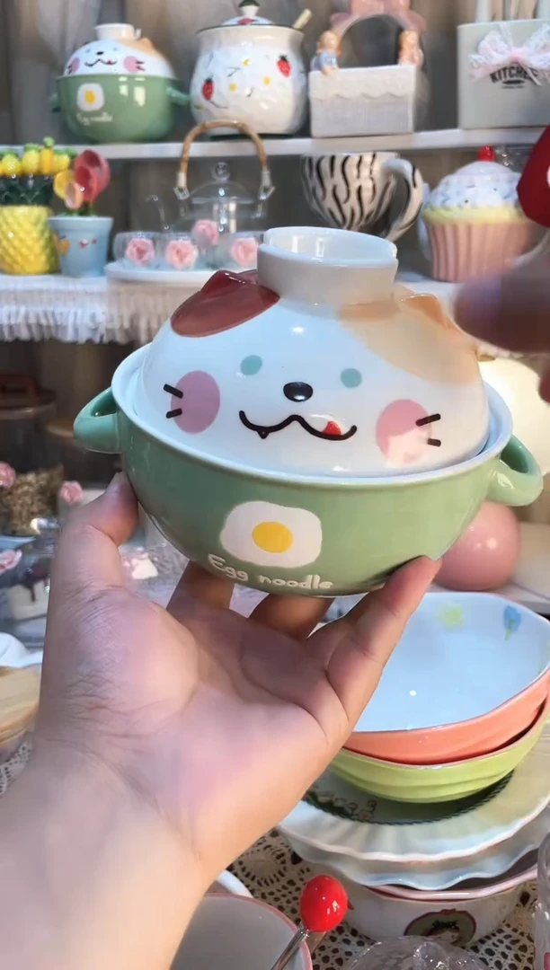 【闪购商品】瓷片泡面碗 质量好发货快放心拍