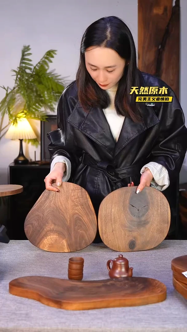 木北美黑胡桃原木.干裂疤结不属于商品质量问题完美主义者慎拍1