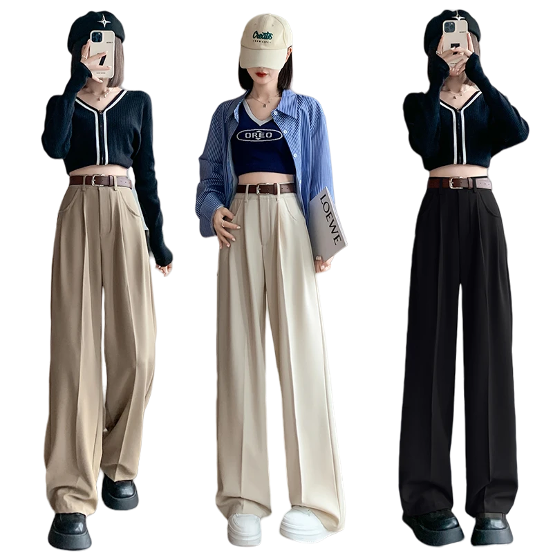 【送腰带】 自由女神西裤！高阶垂顺阔腿裤 秋冬新品！9931