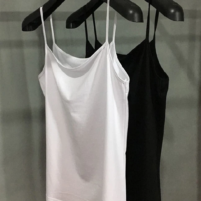 职业阿玛诗官春夏吊带女夏季打底衫西装内搭白色小40-50岁背心