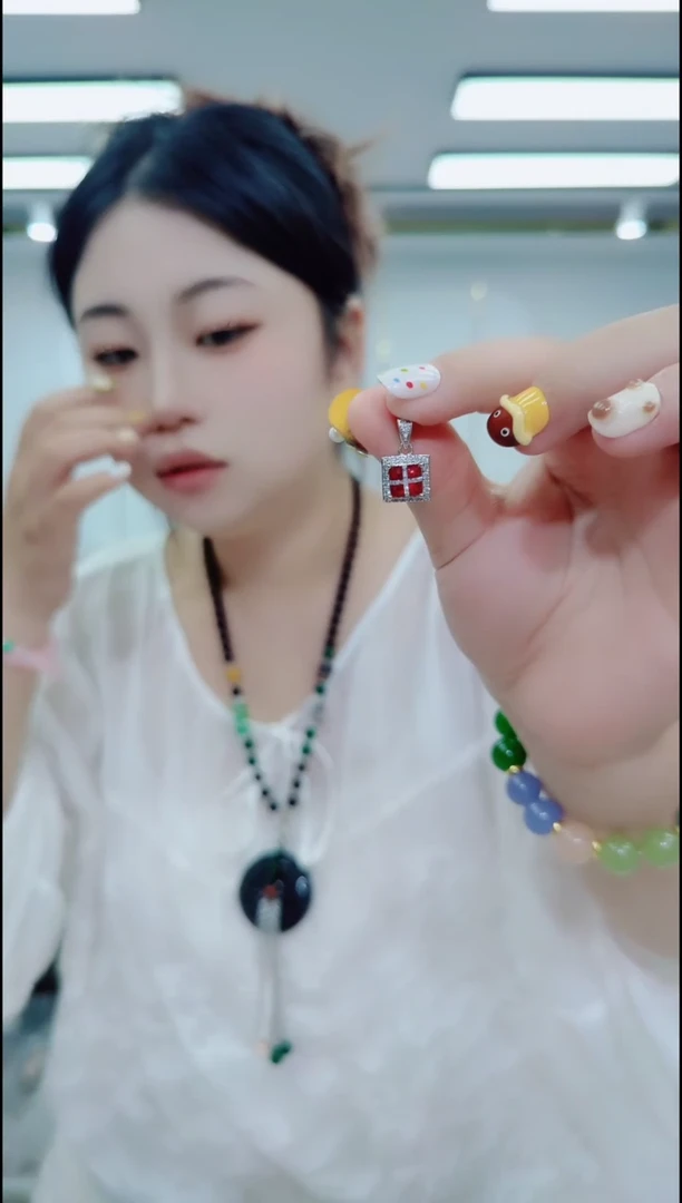 玛瑙/玉髓颈饰合金1849吊坠