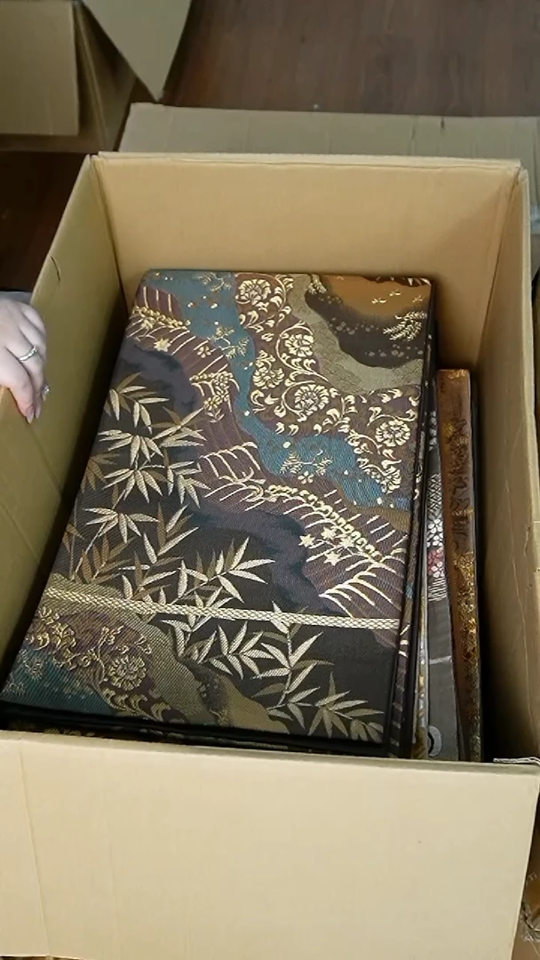织绣29唐草花竹叶织金