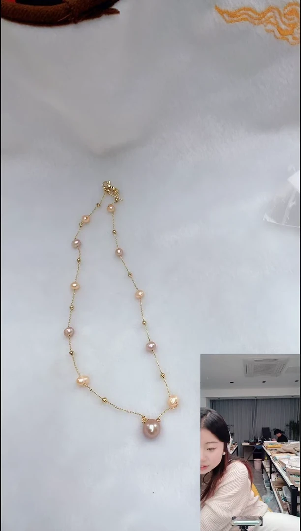 颈饰合金淡水珍珠2419满天星