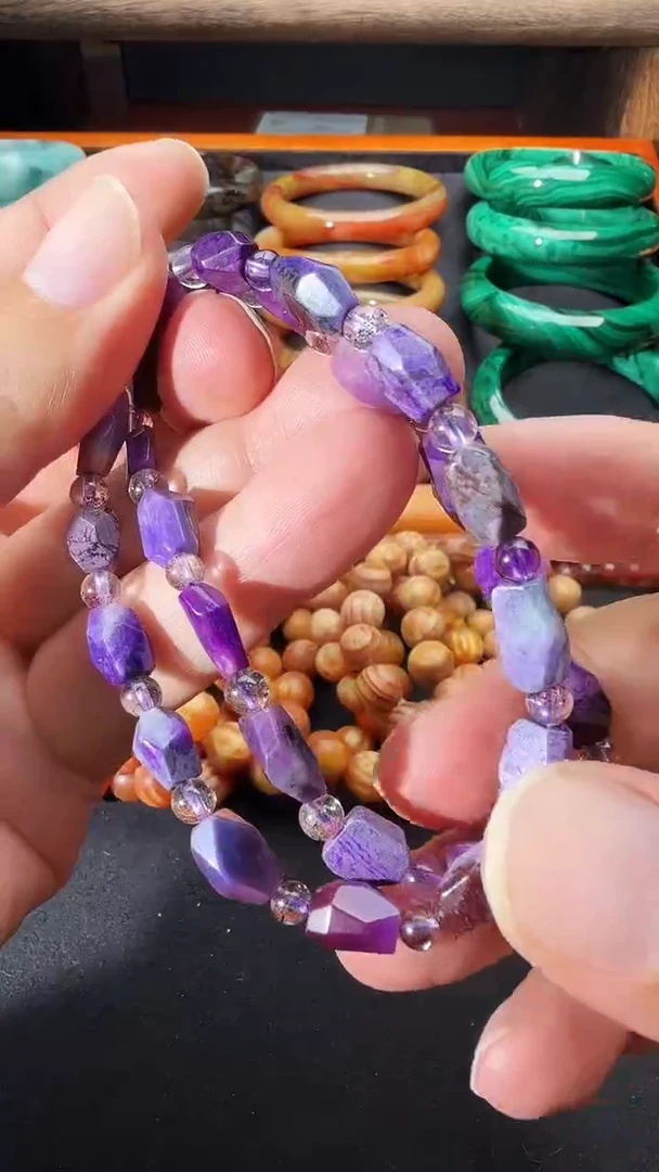 苏纪石（舒俱来）未镶嵌南非老矿手串@多样性发其一