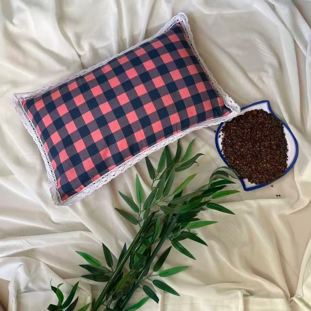 陕北荞麦皮(送老粗布枕套、防尘枕芯)可拆洗成人儿童通用 包邮