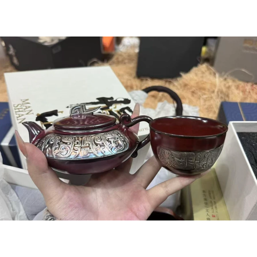 （胡子茶器）慢山 饕餮壶加饕餮杯QC039