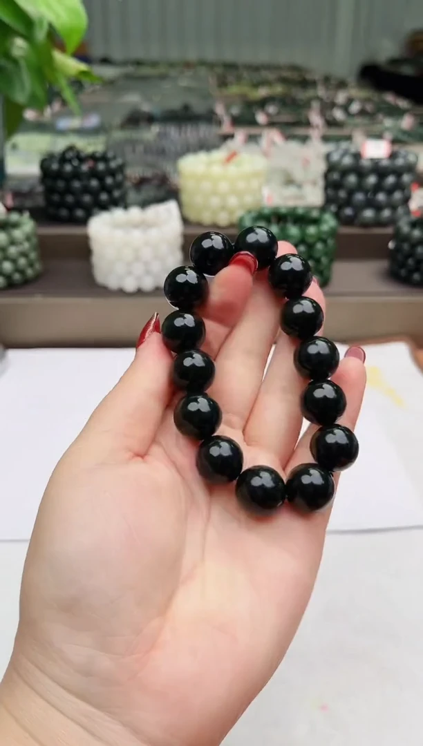 【闪购商品】和田玉手串未镶嵌纯天然和田玉新疆马儿羊矿塔青16