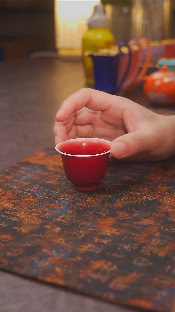 茶杯紫砂【宜景窑南红系列】小杯